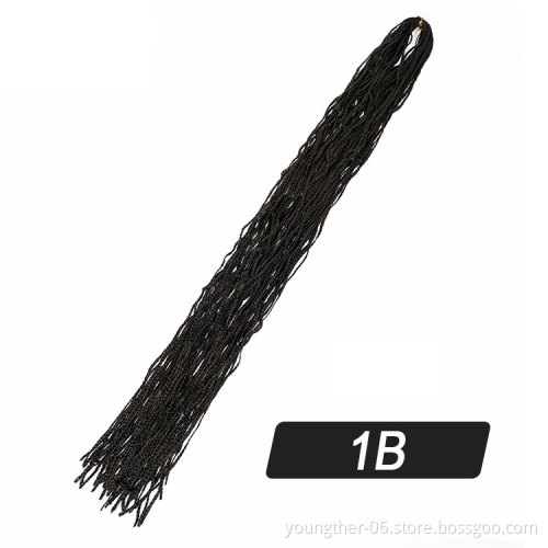 Zizi box Crochet Hair Extensions Crochet Braiding hair Zizi Box Braids 28 inch Micro Knot Zizi Braids Curly